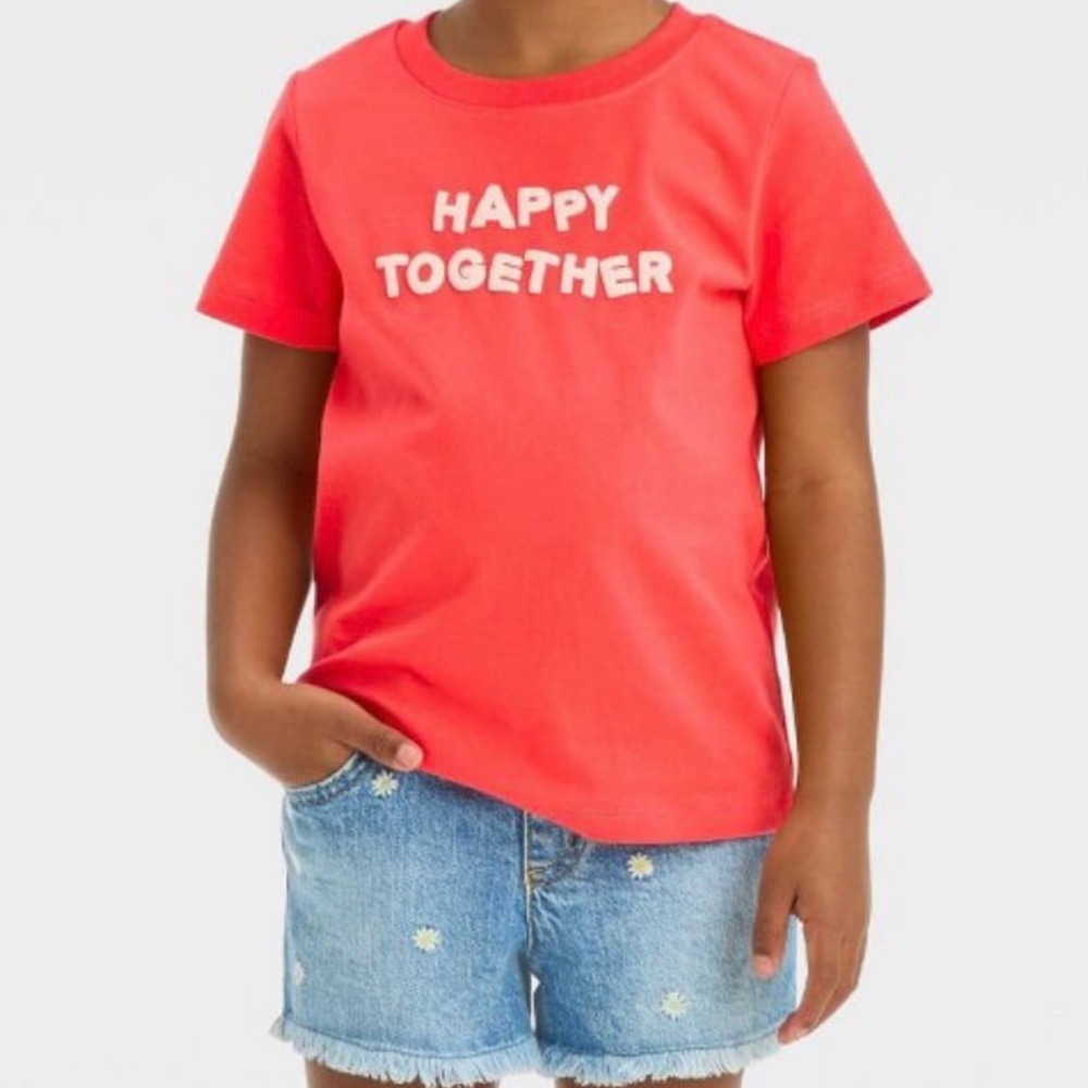 NWT Toddler Girls Happy Together Short Sleeve T-Shirt 18M